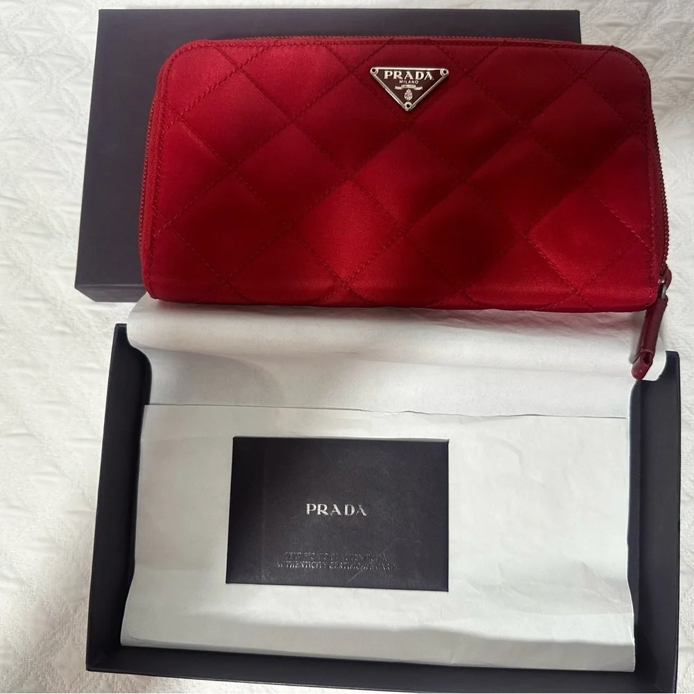 Luxurious Red Quilted Pillow by [Brand]